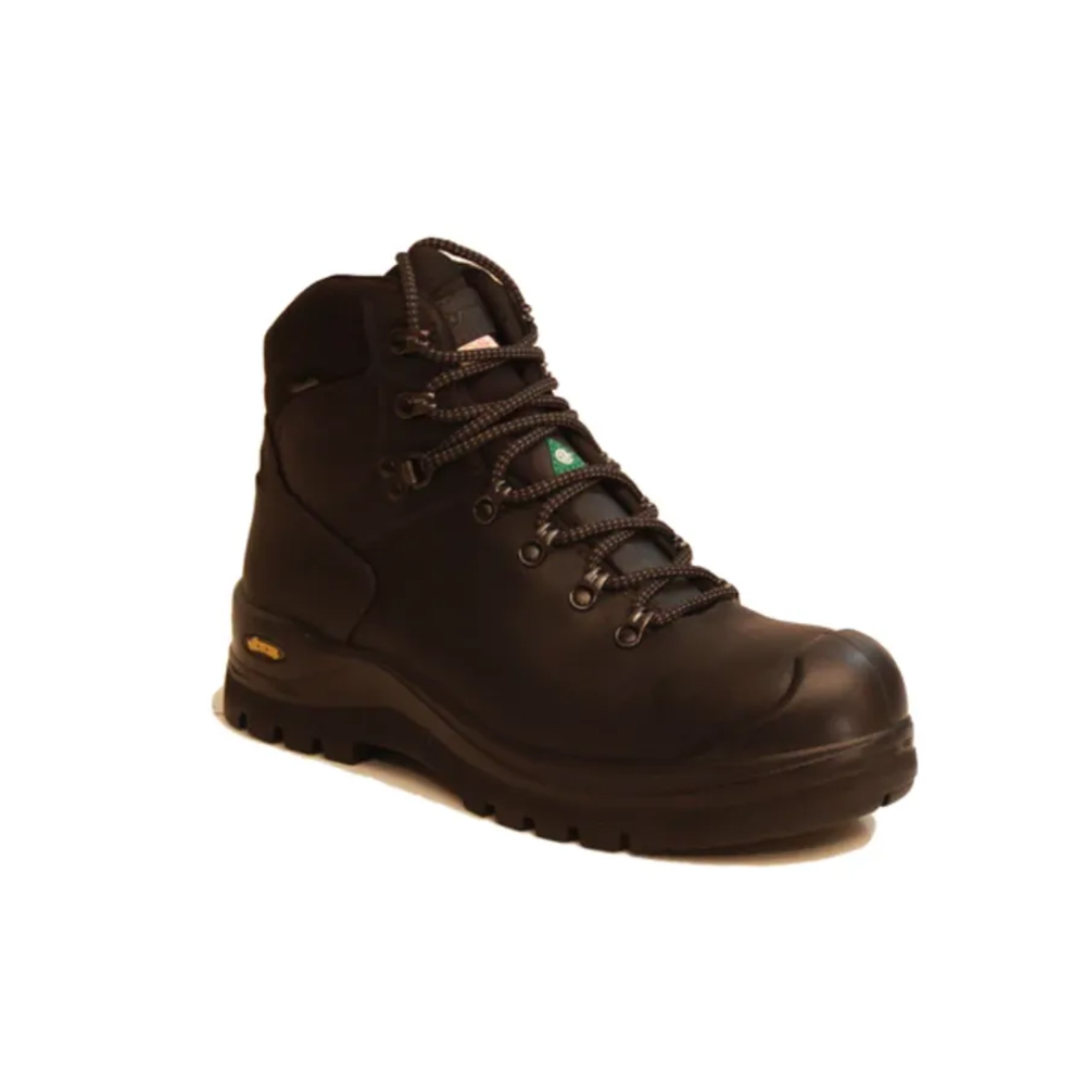Atlantic Men's Grisport Fox Black 6 Inch Work Boots with Composite Toe from GME Supply